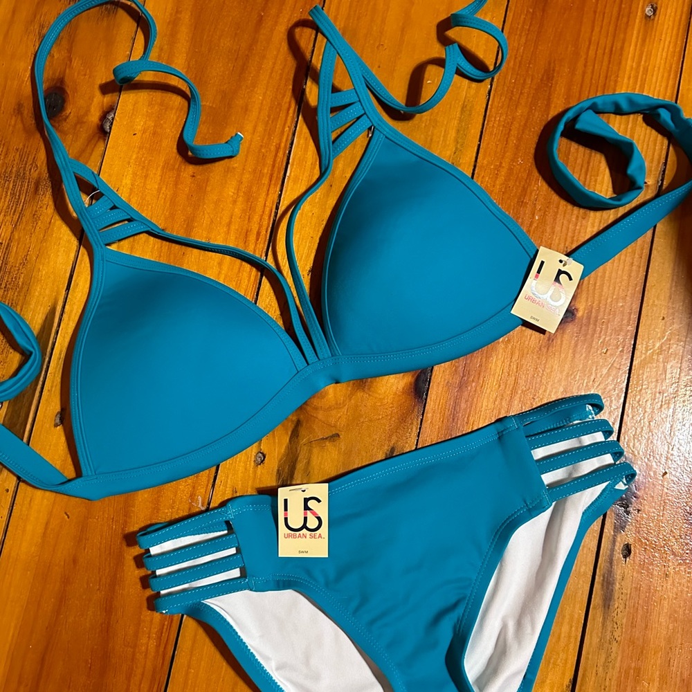 NWT Teal Bikini Swimsuit Bathing Suit